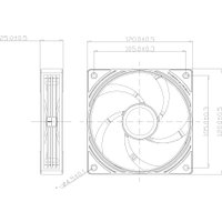 Вентилятор для корпуса Thermalright TL-N12W-R5-S (белый)