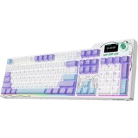 Клавиатура Ajazz AK35I V4 (фиолетовый/белый/синий, Ajazz Avocado)